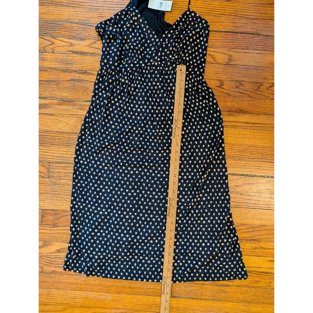 NWT LOFT Summer Black Beige Dress Women's Medium $50 - Picture 8 of 10